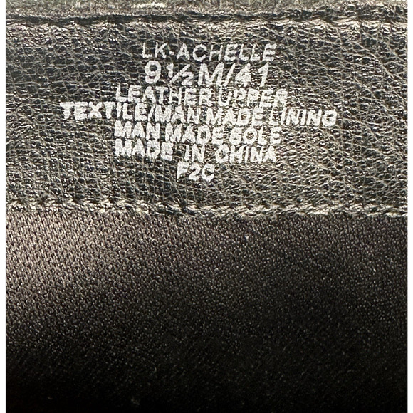 Lucky Brand Achelle Buckled Black Leather Moto Booties Womens Size 9.5M New - Picture 12 of 13